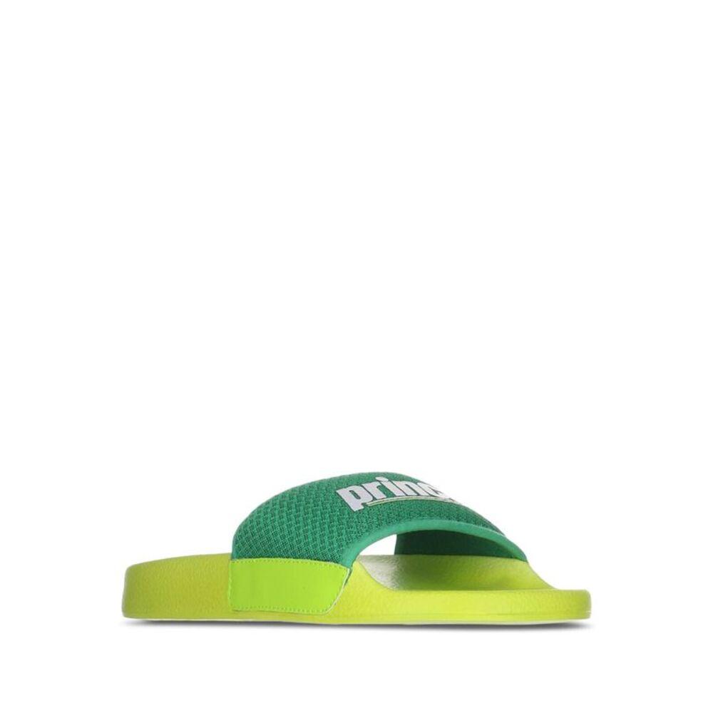 PRINCE Womens Green Logo Prism Round Toe Platform Slip On Slide Sandals 6